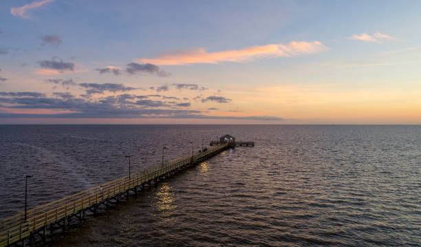 istock Biloxi, Mississippi beach at sunset 1203939546