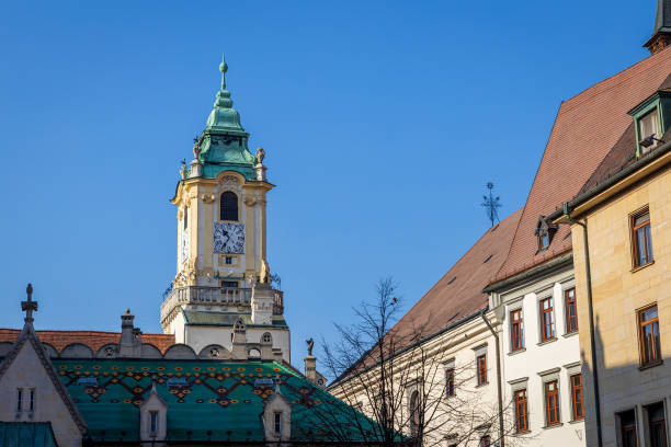 istock Bratislava Old Town Hall Clock Tower view 1203940604