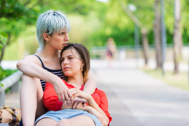 istock Lesbian couple in Argentina 1203940680