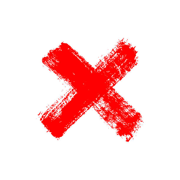 istock Hand drawn cross brush strokes. X black stripes collection. Cross sign graphic symbol. Vector 1203942620