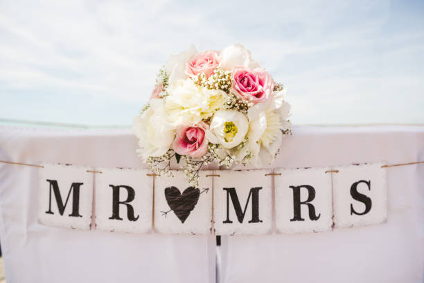 bouquet de mariage de gypsophile et de roses - champagne wedding pink petal photos et images de collection