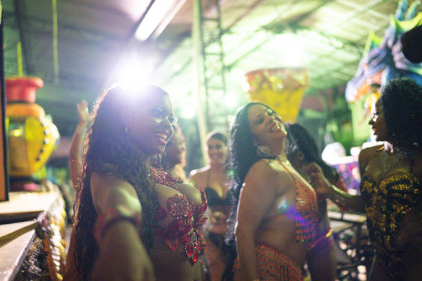 istock People celebrating and dancing brazilian carnival 1203954212