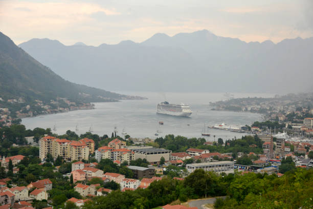 Boka Bay (Montenegro) viewed from from the surrounding mountains