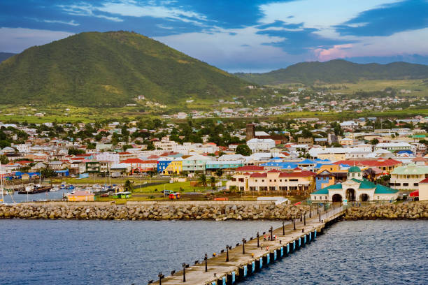 istock St Kitts Pier at Dusk 1203959345