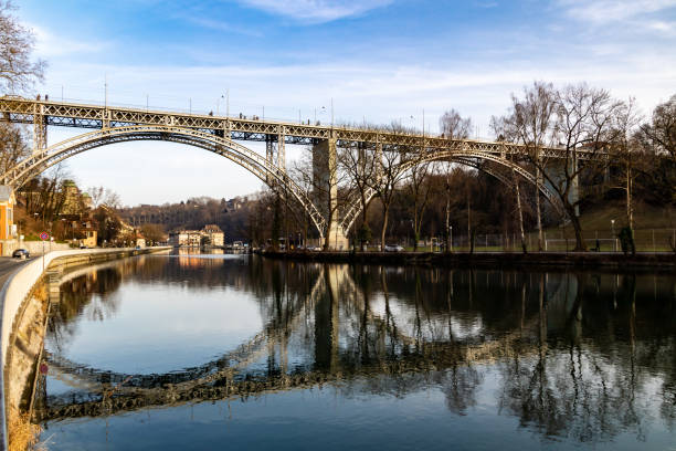 Kirchenfeld bridge, above the Aar River in Bern