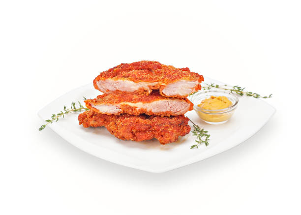 istock Delicious Crispy Chicken boneless drumstick in batter with thyme 1203965212