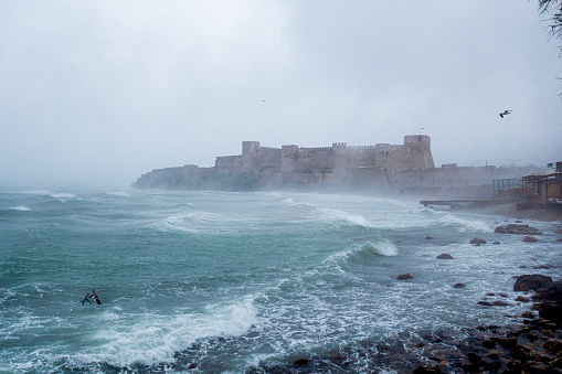 Bozcaada Castle by the sea