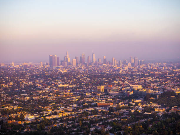 istock View on Los Angeles urban skyline from Griffith Observatory, USA 1203969473