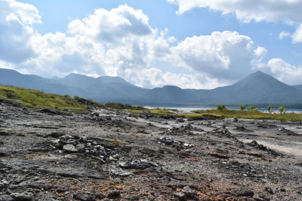 istock Landscape of osorezan 1203970662