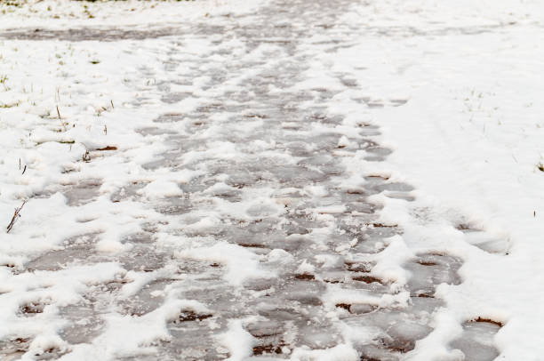 istock human footprints in the snow 1203971130