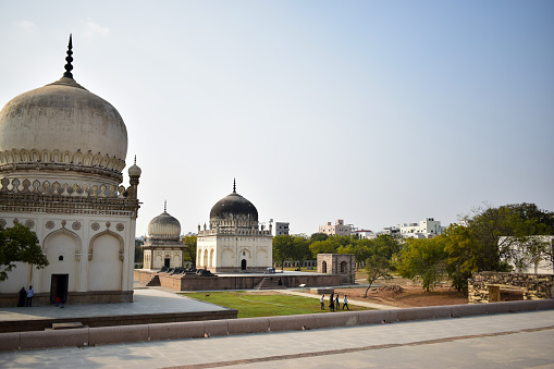 Qutb Shahi Seven Tombs in Hyderabad, India stock photo