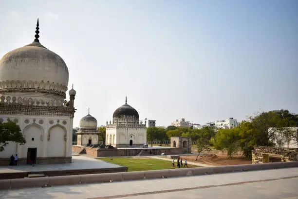 Photo of Qutb Shahi Seven Tombs in Hyderabad, India stock photo