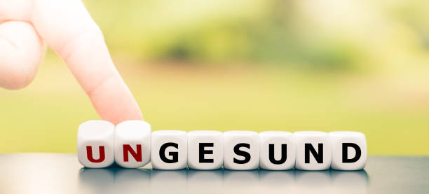 istock Hand turns dice and changes the German word 