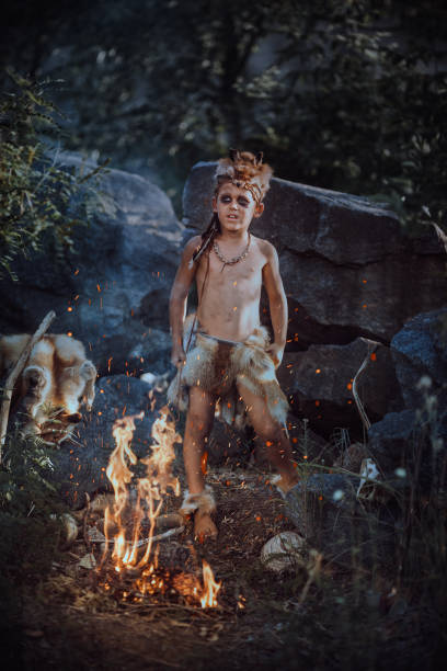 istock Shamans boy at the fire 1203982824