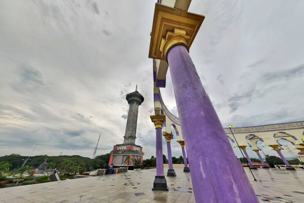 Beautiful architecture of Great Mosque of Central Java Semarang Indonesia