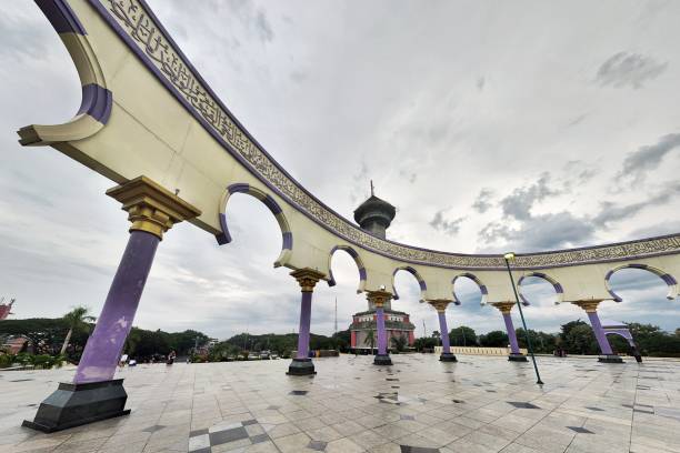 Beautiful architecture of Great Mosque of Central Java Semarang Indonesia