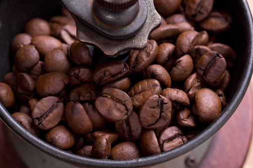 Coffee mill coffee beans