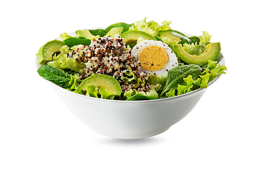 Green salad with quinoa