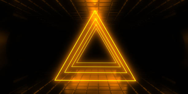 istock 3D abstract background with neon lights. 3d illustration 1203991007