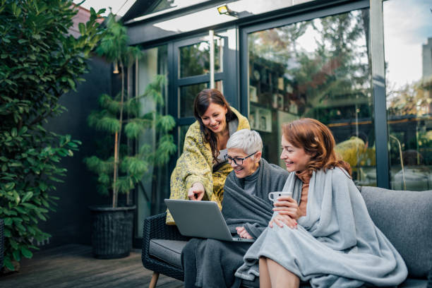 istock Fun and relaxation with family, at home. 1203994045