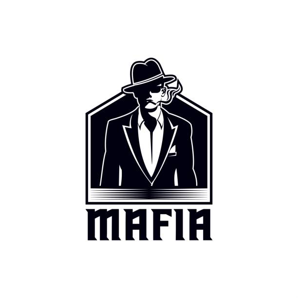 illustrazioni stock, clip art, cartoni animati e icone di tendenza di illustrazione vettoriale mafia - wide boy