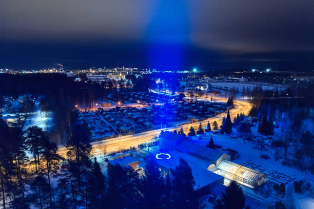 istock Light for Independence Day of Finland, Joensuu. 1203994848