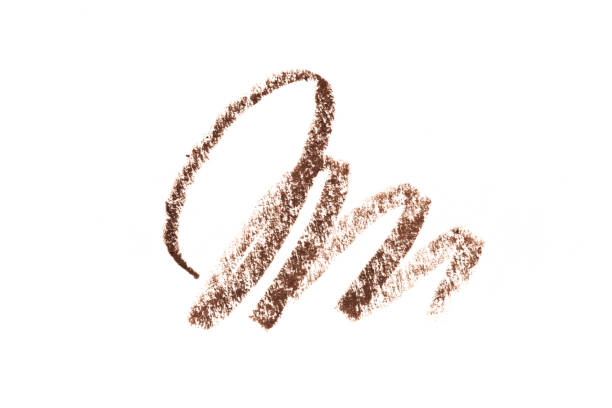 istock Brow liner pencil stroke on white background 1203996661