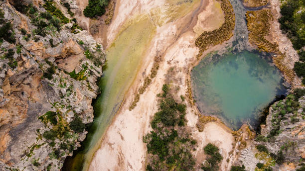 istock Sa Calobra - aerial view 1203998813
