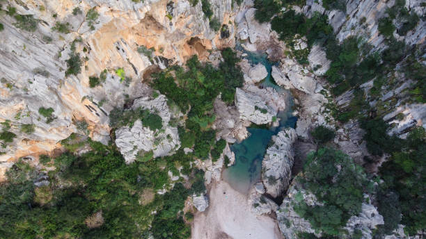 istock Sa Calobra - aerial view 1203999670