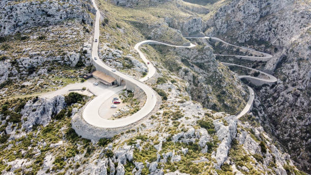istock Sa Calobra - aerial view 1203999983