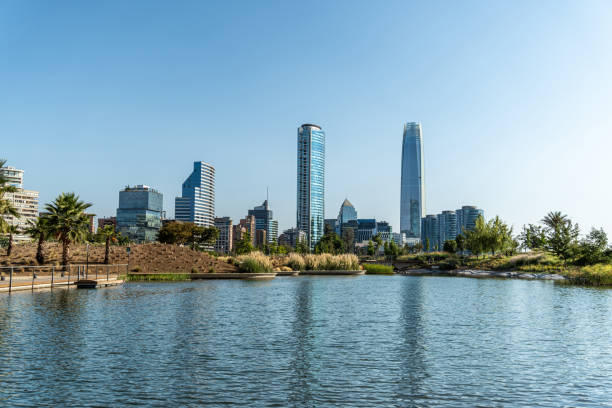 istock Santiago Financial District from Bicentenario Park 1204002781