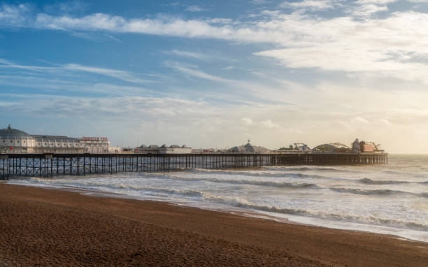 Brighton palace Pier Famous Brighton palace pier on sunny day Hove stock pictures, royalty-free photos & images