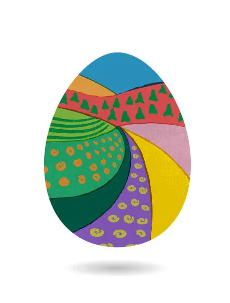 Vector illustration of Easter Eggs