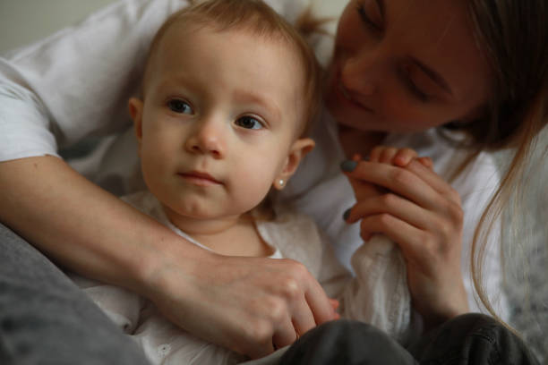 istock Portrait mother with her daughter. 1204010792