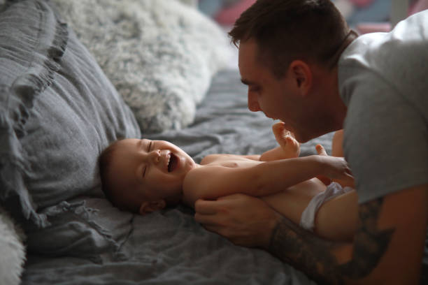 istock Father has a fun and plays with his little daughter. 1204012590