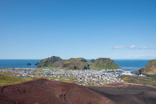 istock View over town of Heimaey in Iceland 1204014730
