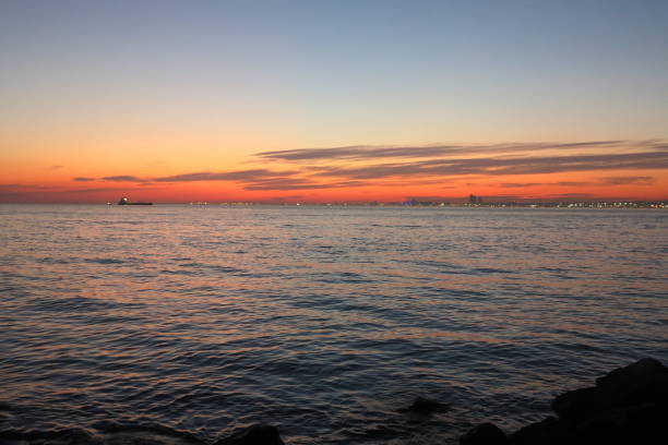 istock Kadikoy sea coast sunset sky Istanbul Turkey 1204016713