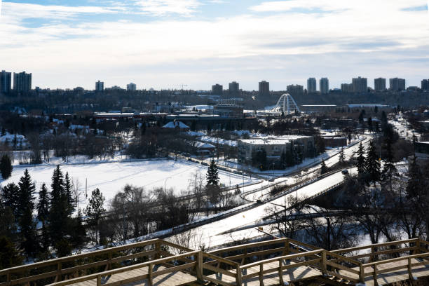 istock Edmonton Downtown River Valley Winter Sunny Day 1204019304