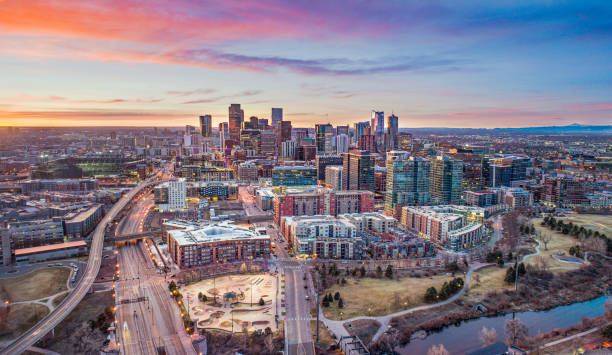 istock Denver Colorado CO Downtown Skyline Aerial 1204020539