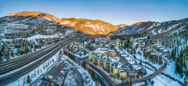 istock Vail, Colorado, USA Drone Skyline Aerial 1204020715