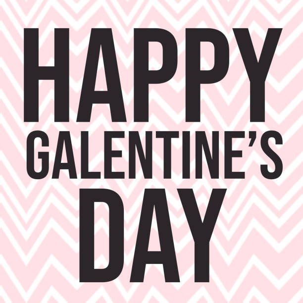 Galentine's Day Graphic Happy Galentine's Day with pink background dre stock illustrations