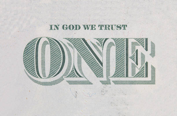 istock Closeup of back side of 1 dollar bill 1204022644