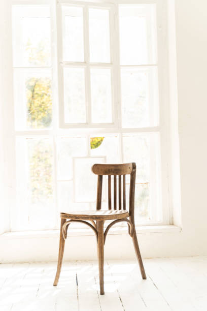 istock Focused photo on chair that standing on the foreground 1204022828