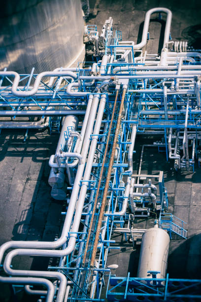 istock Steel pipelines in the Refinery 1204027731