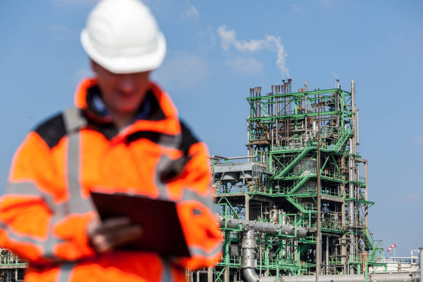 istock Petrochemical inspector 1204028291