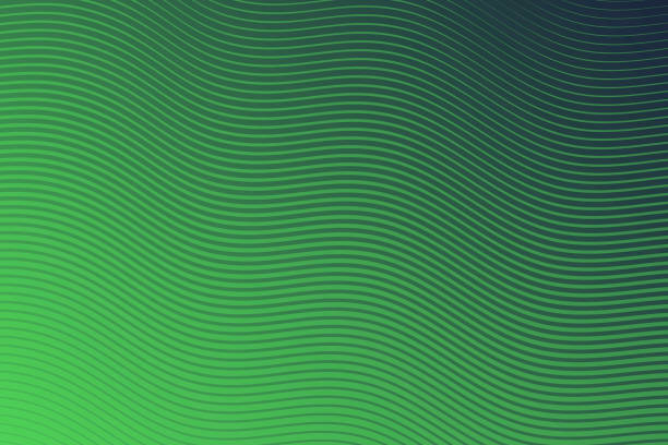 ilustrações, clipart, desenhos animados e ícones de design geométrico da moda - fundo abstrato verde - green background wave abstract light