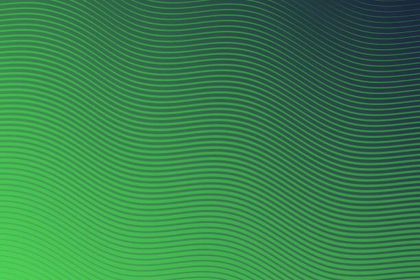 модный геометрический дизайн - зеленый абстрактный фон - green background wave abstract light stock illustrations