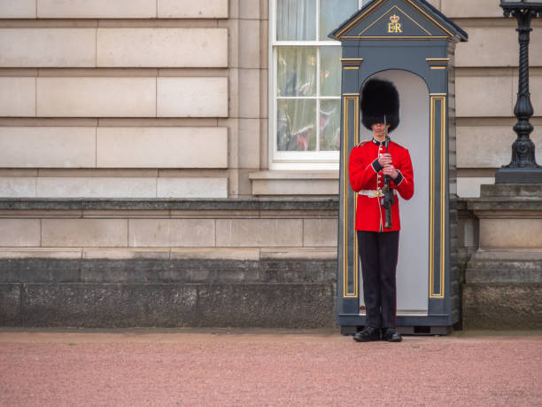Guardsman in The Mall during Trooping of The Colour London England in United Kingdom, England, London