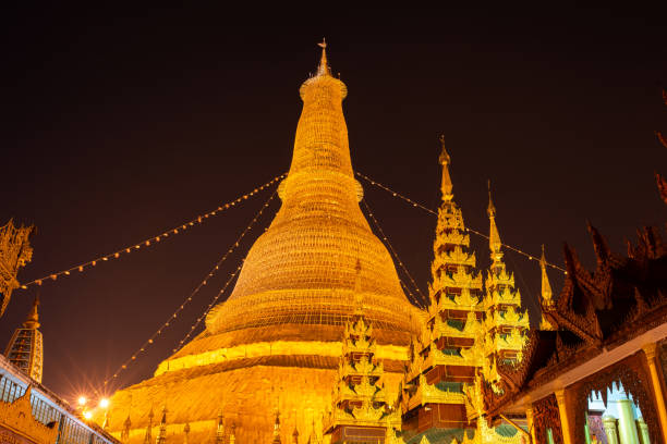 istock Shwedagon night view, Yangon, Myanmar 1204037795