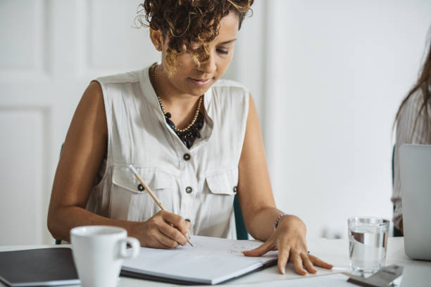 istock Checking new candidates for job 1204037833